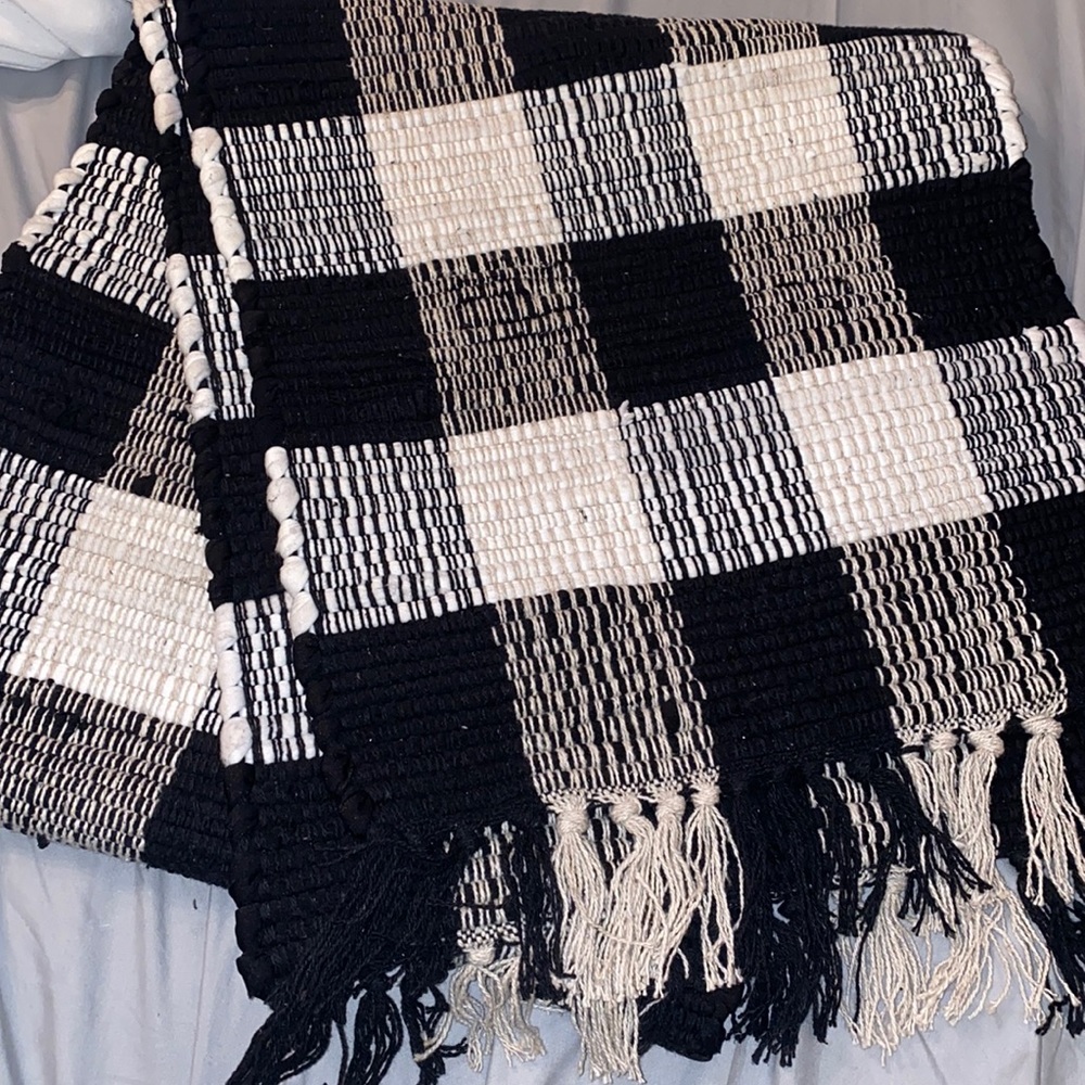 Buffalo plaid table runner